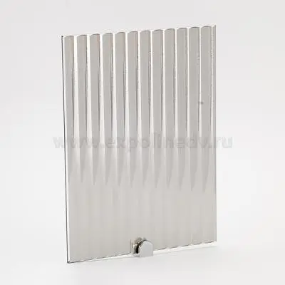 Стекло интерьерное Китай полосы стекло прозрачное глянцевое рифленное лайн, серое, 4мм (1050*2440)