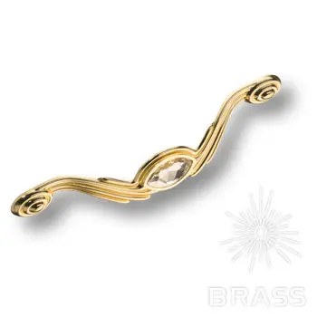 Ручки Brass Эксклюзив 275-160-gold ручка мебельная эксклюзив с кристаллами, 160мм, глянцевое золото