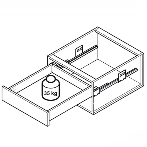 Ящики Matrix Box S выдвижной ящик matrix box s, с доводчиком, nl-350*84мм (2 квадр. рейлинга), серый