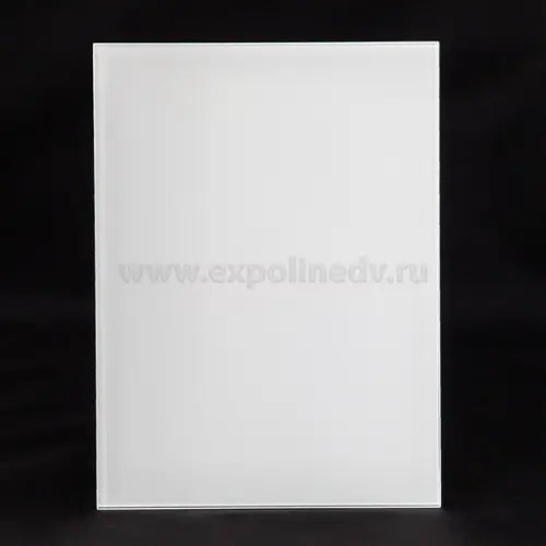 Стекло интерьерное AGC  стекло lacobel pure white, 4мм (1605*2550)