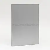 Стекло интерьерное Россия полосы зеркало сатинато графит, 4мм (800*2550) с плёнкой